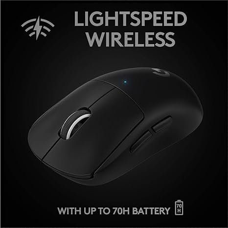 Logitech G PRO X SUPERLIGHT Wireless Gaming Mouse, Ultra-Lightweight, HERO 25K Sensor, Black - Image 3